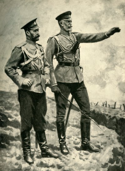 Zmiany w dowództwie rosyjskim, wrzesień 1915. I wojna światowa, ok. 1920. autorstwa Arthur C. Michael
