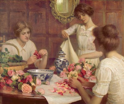 Pot Pourri (olej na płótnie) autorstwa Arthur Claude Cooke