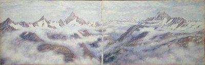 Widok z Breithorn autorstwa Arthur Cust