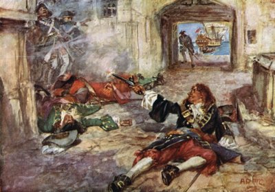 Śmierć Davisa, Pirata autorstwa Arthur David McCormick
