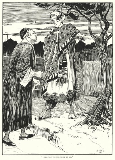 „Błagam, sprzedaj mi je” (grawerunek) autorstwa Arthur David McCormick