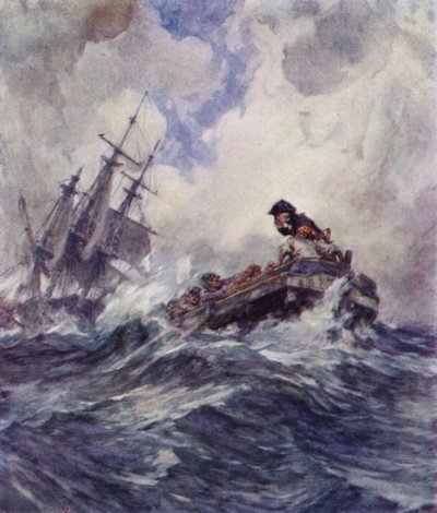 Porucznik Nelson na pokład nagrody podczas wichury autorstwa Arthur David McCormick