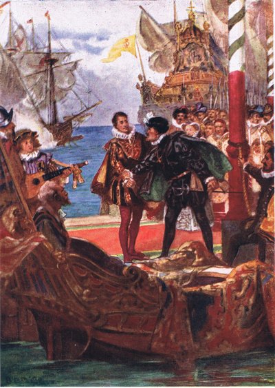 Nie, nie Estates, kupuje ciebie, ty, ty, ilustracja z Romance of History: Holandia, lata 20. XX wieku autorstwa Arthur David McCormick