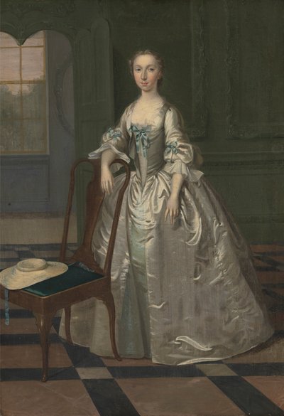 Dama w salonie autorstwa Arthur Devis