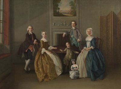 Grupa rodzinna, 1756 autorstwa Arthur Devis