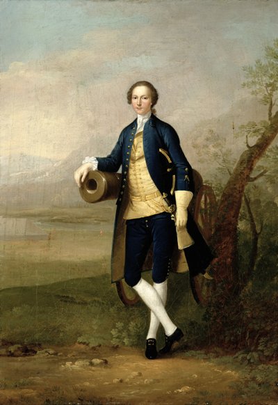 Dżentelmen z armatą autorstwa Arthur Devis