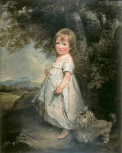 Panna Anderson z psem autorstwa Arthur Devis