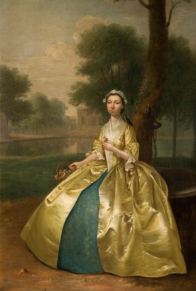 Portret kobiety w złocie, 1785. autorstwa Arthur Devis