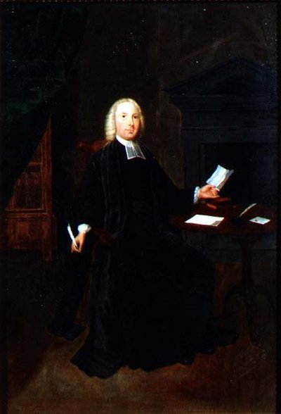 Portret wielebnego Williama Faringtona, wikariusza Leigh w Lancashire, c.1741-42 (olej na płótnie) autorstwa Arthur Devis