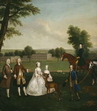 Thomas Lister i rodzina w Gisburne Park, 1740-41 autorstwa Arthur Devis