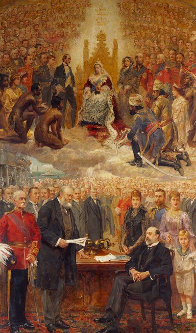 Alegoria Imperium Brytyjskiego autorstwa Arthur Drummond