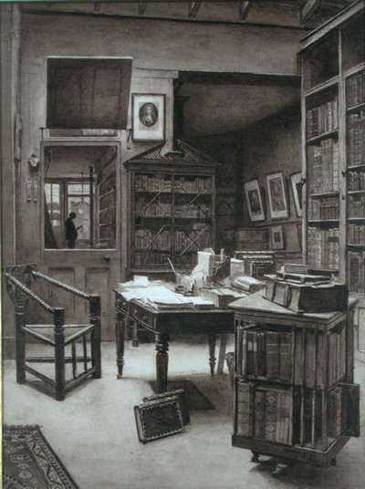 Wnętrze księgarni autorstwa Arthur Ellis