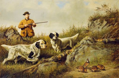 Amosa F. Adams strzelanie nad gęsią końcówkę zamykającą Shon, zamykanie hrabiego, 16 autorstwa Arthur Fitzwilliam Tait