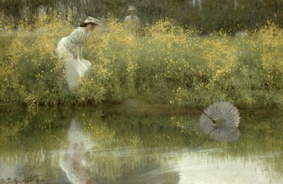 Zagubiony parasol autorstwa Arthur Hacker