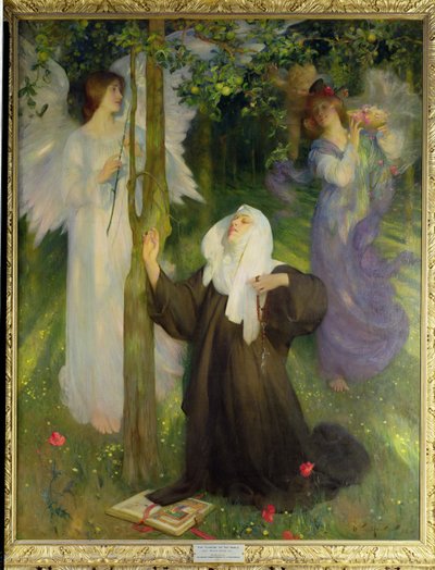 Klasztor lub świat, 1896 autorstwa Arthur Hacker