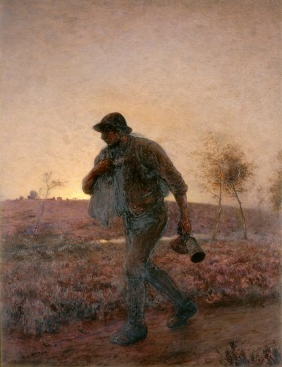Oracz w stronę domu kroczy swoją znużoną drogą autorstwa Arthur Hardwick Marsh