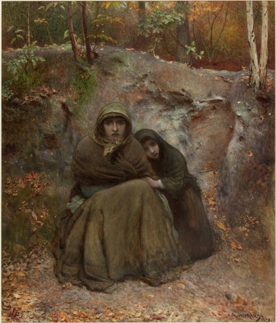 Wędrowcy (akwarela i akwarela na papierze) autorstwa Arthur Hardwick Marsh