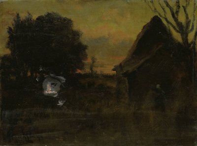 „O zachodzie słońca” autorstwa Arthur Hawksley (signed by artist)