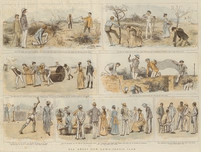Wszystko o naszym klubie tenisowym (chromolitho) autorstwa Arthur Hopkins