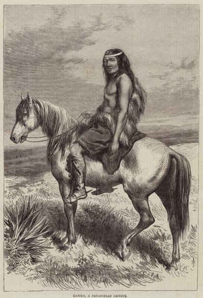 Kamilo, patagoński kacyk autorstwa Arthur Hopkins