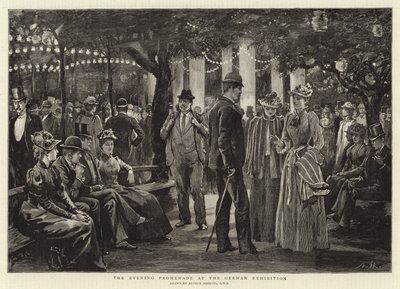 Wieczorna Promenada na Wystawie Niemieckiej autorstwa Arthur Hopkins