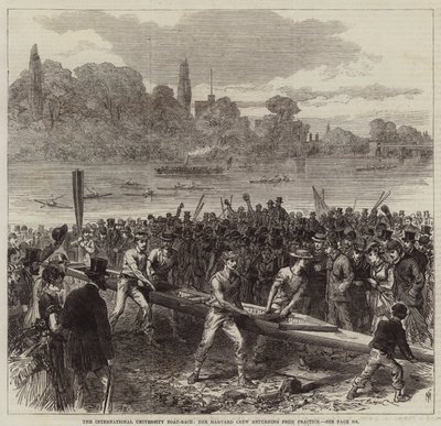 International University Boat-Race, Harvard Crew powracający z praktyki autorstwa Arthur Hopkins