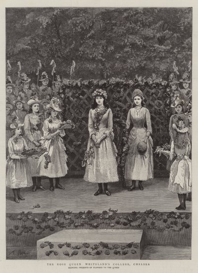 Rose Queen Whiteland College, Chelsea autorstwa Arthur Hopkins