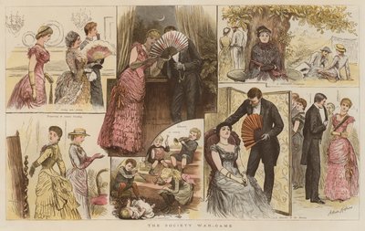 Gra wojenna społeczeństwa (chromolitho) autorstwa Arthur Hopkins