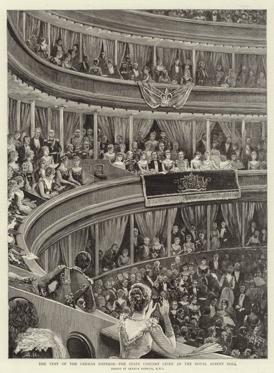 Wizyta cesarza Niemiec, koncert państwowy w Royal Albert Hall autorstwa Arthur Hopkins