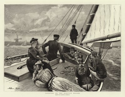 Żeglarstwo na Norfolk Broads autorstwa Arthur Hopkins