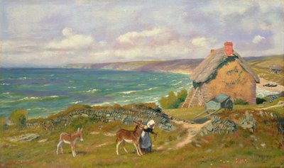 Scena nadmorska w zachodniej części kraju autorstwa Arthur Hughes