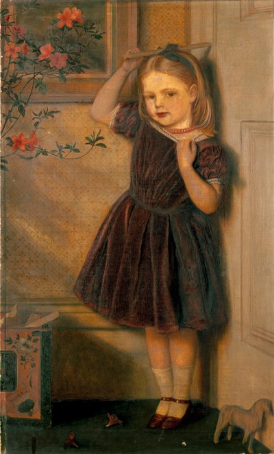 Cecily Ursula, lat 3, wystawiła 1867 autorstwa Arthur Hughes