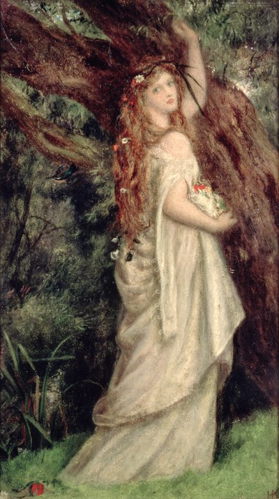 Ofelia autorstwa Arthur Hughes