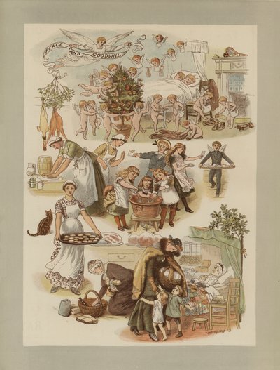 Pokój i dobra wola autorstwa Arthur Hughes