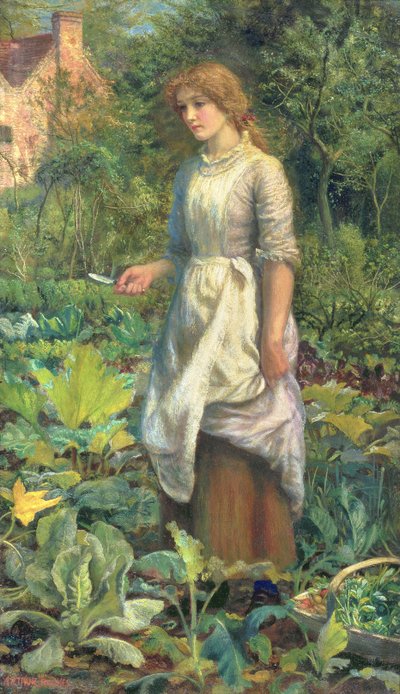 Phyllis, ok.1887 autorstwa Arthur Hughes