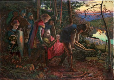 Rycerz Słońca, 1860-1861 autorstwa Arthur Hughes