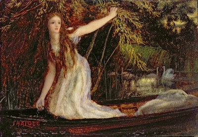 Pani Shalott autorstwa Arthur Hughes