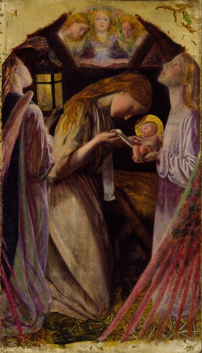Narodzenia, 1858. autorstwa Arthur Hughes