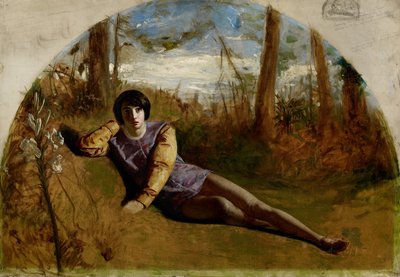 Młody poeta, 1849 autorstwa Arthur Hughes