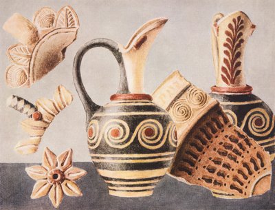Zdobione wazony z Knossos autorstwa Arthur John Evans