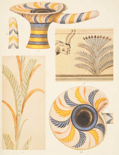 Fragment dekoracji ceramicznych z Knossos autorstwa Arthur John Evans