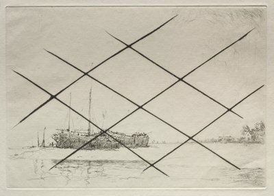 Na twardym, w Pin Mill autorstwa Arthur John Trevor Briscoe