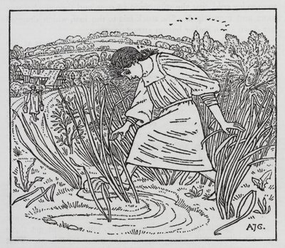 Hans Christian Andersen: Dziewczyna, która nadepnęła na bochenek (lito) autorstwa Arthur Joseph Gaskin