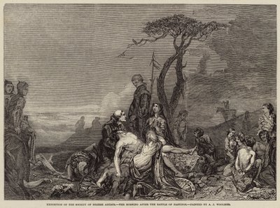 Poranek po bitwie pod Hastings autorstwa Arthur Joseph Woolmer