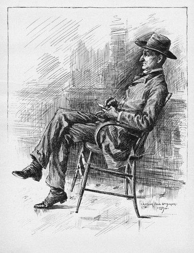 Portret Benjamina Petera Old Hutch Hutchinson, 1890 autorstwa Arthur Jule Goodman