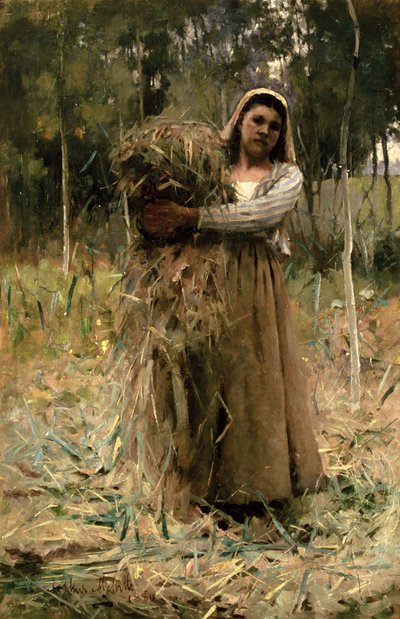 Wieśniaczka (Zbieraczka Fagot) 1880 autorstwa Arthur Melville