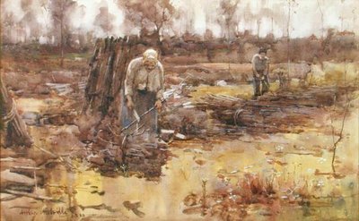 Zbieracze gałązek, Grez-sur-Loing autorstwa Arthur Melville