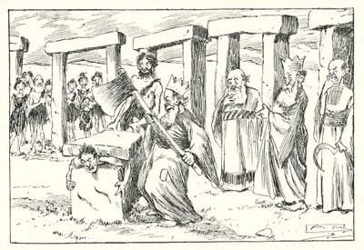 BC 95, Druidzi (litografia) autorstwa Arthur Moreland