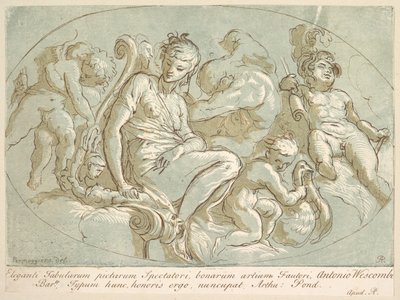 Wenus Otoczona Putti, ca. 1735. autorstwa Arthur Pond
