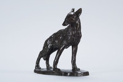 Alert Coyote (brąz) autorstwa Arthur Putnam